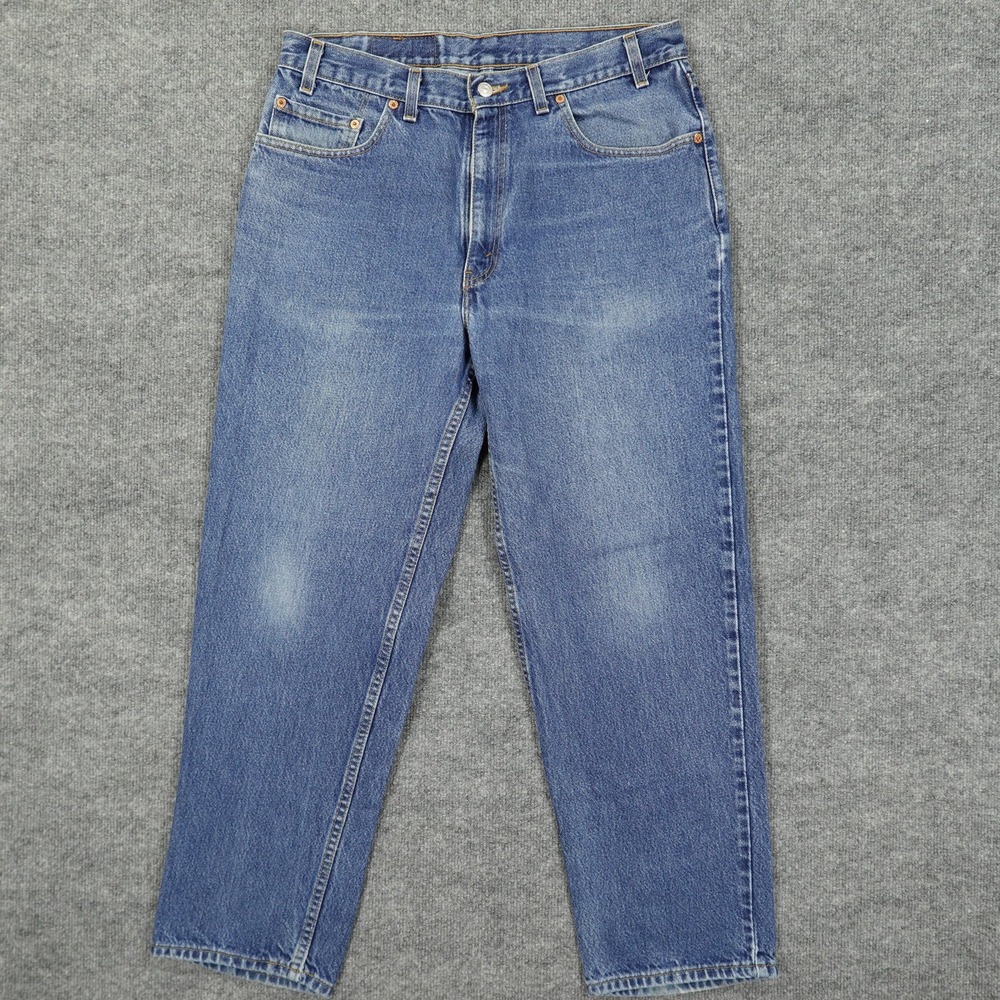 Vintage Levis 550 Jeans Mens 34x29 Blue Relaxed Fit‎ Tapered Leg Denim 90s USA